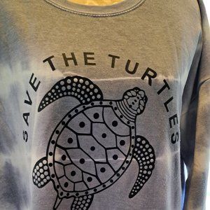 Women's sweatshirt sweater tie-dye Large